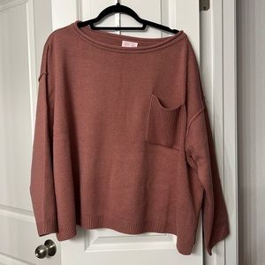Pink Lily Mauve Oversized Sweater